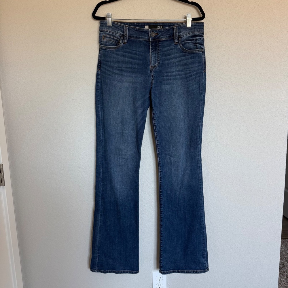 KUT from the Kloth Natalie Bootcut Jeans Dark Wash‎ Blue Denim Size 8 Classic